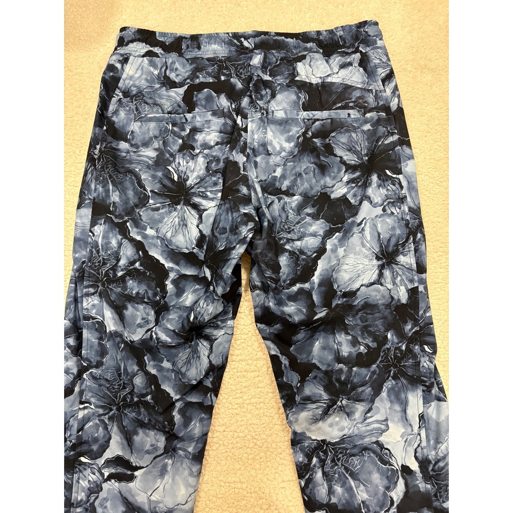 Cambio Jorden Jogger Floral Print Athletic Stretch Legging Blue Navy Size 6 - Picture 9 of 12